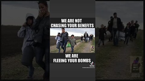 We Are Fleeing Your Bombs! #USA #US #Bomb #War #refugees #immigrants