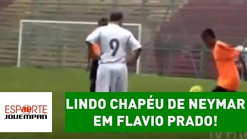 Vídeo raro mostra lindo CHAPÉU de NEYMAR em Flavio Prado!