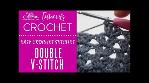 CROCHET DOUBLE V-STITCH