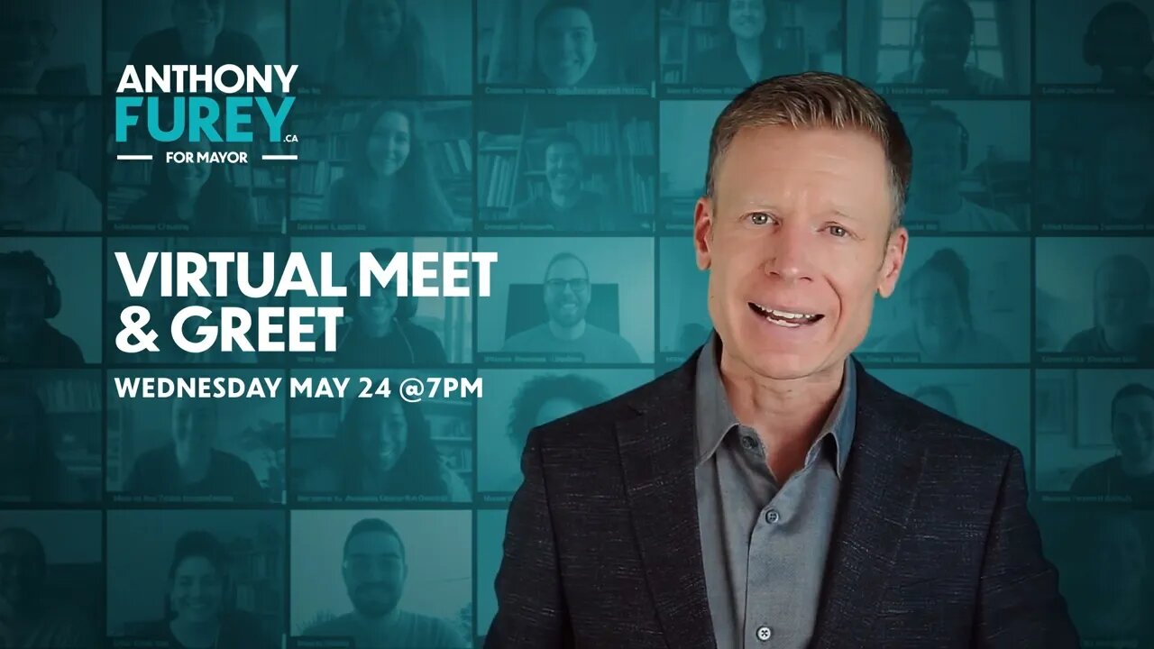 You're Invited: Virtual Meet and Greet with Anthony Furey on May 24, 2023 @ 7PM