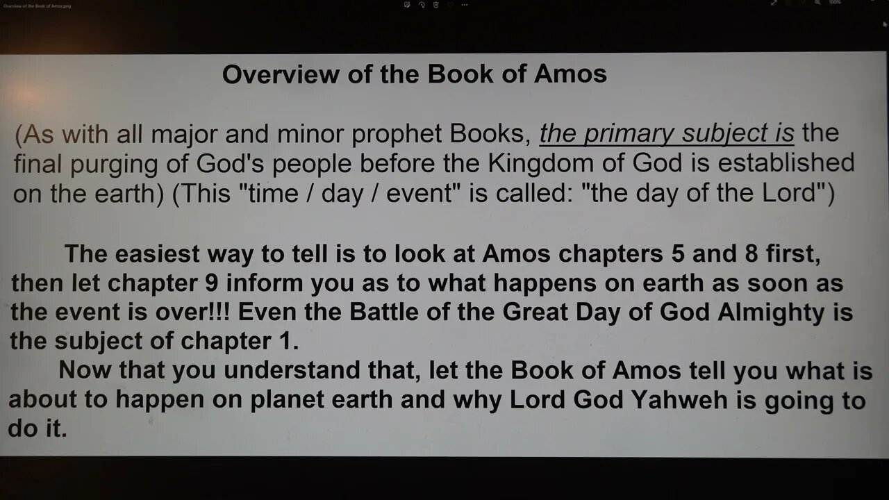 Overview of the Book of Amos