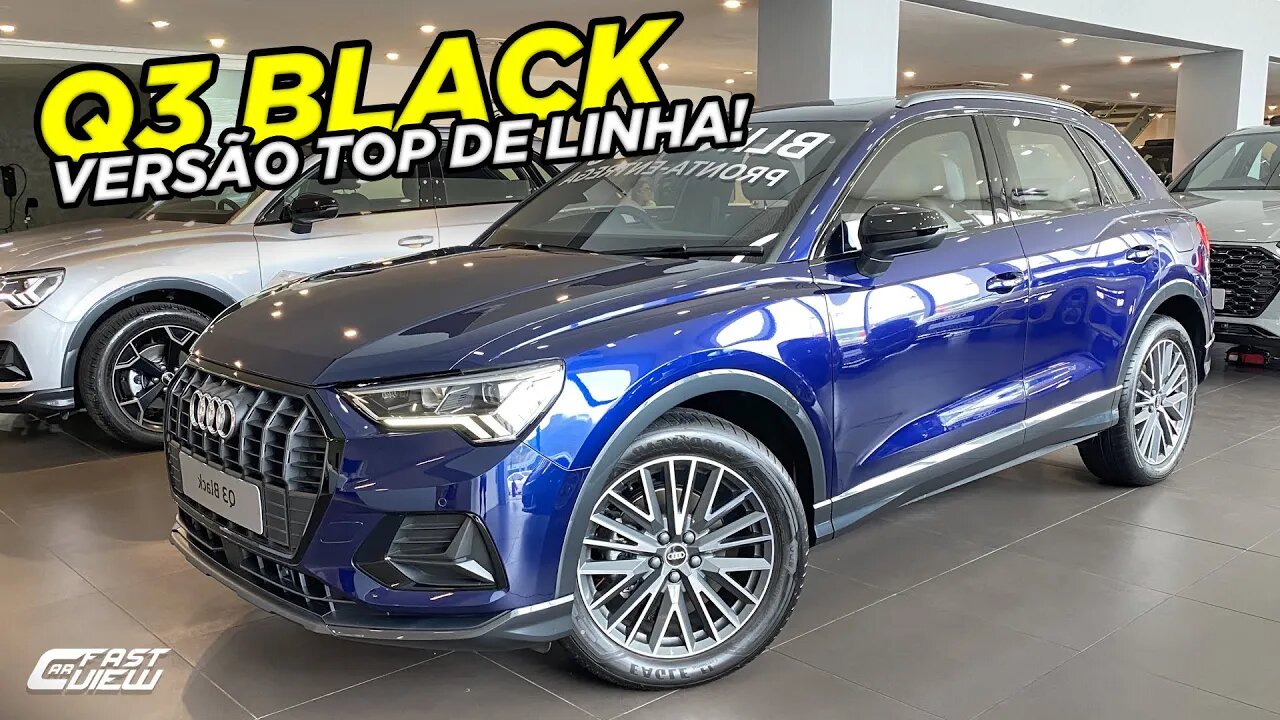 AUDI Q3 BLACK 1.4 TFSI 2022 BLINDADA EM DETALHES!! VERSÃO TOP DE LINHA COM TETO SOLAR