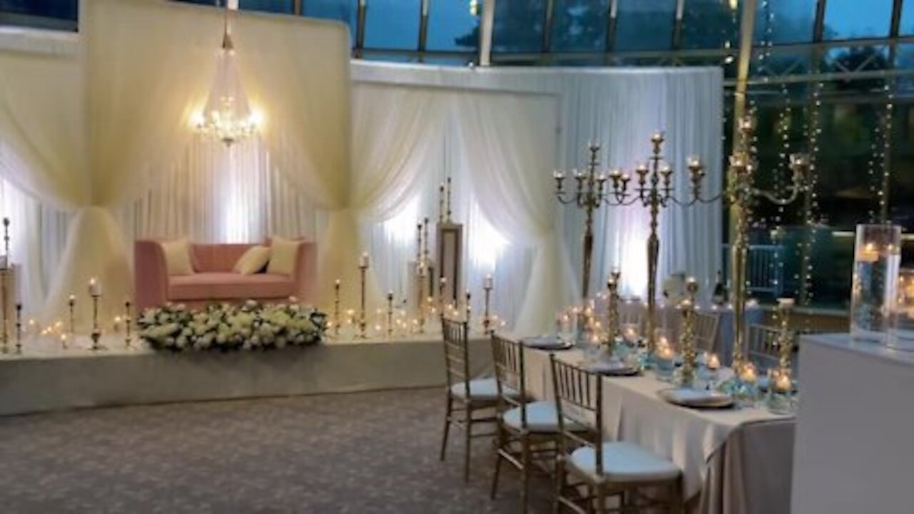 relaxing wedding room set up idea , calming music ,