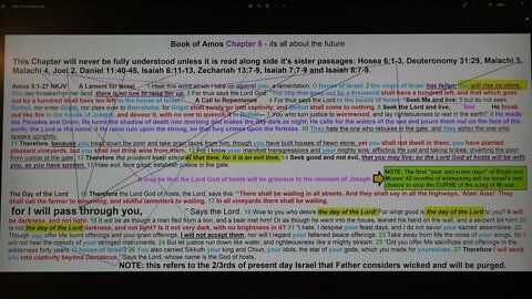 Book of Amos chapter 5 - its all about the future