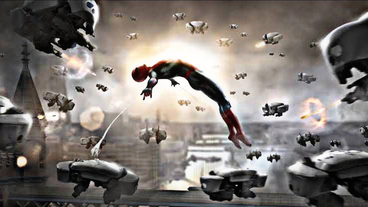 Spiderman Vs Drones