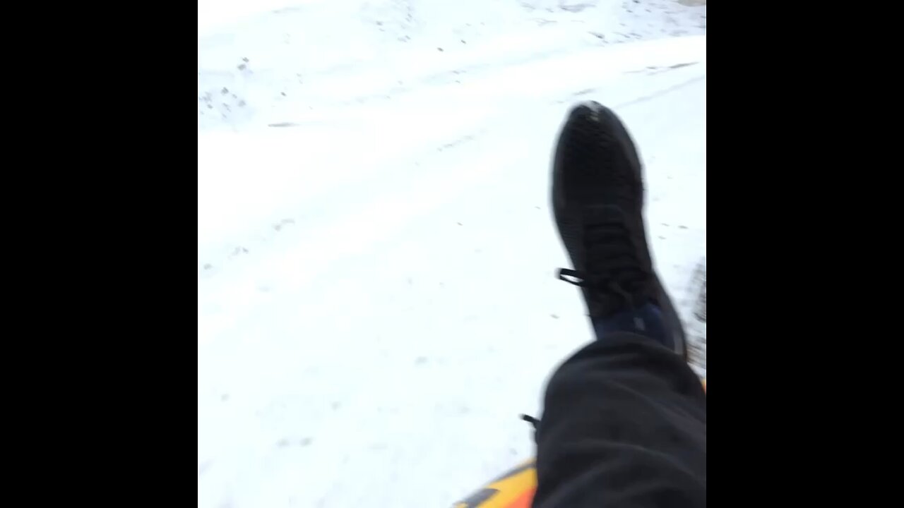 BOAT SLEDGING IN THE SNOW ❄️❄️