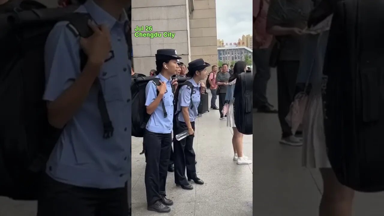 Large Number of Police Enters Chengdu City Prior to World University Summer Games