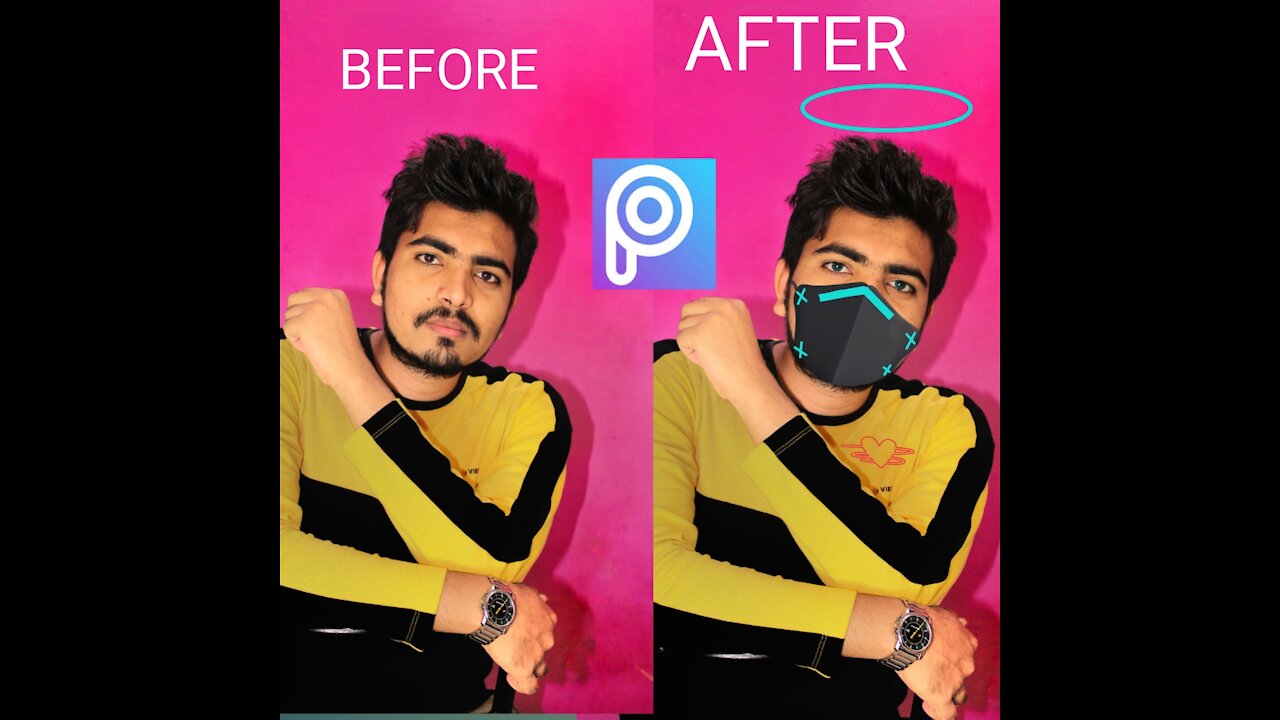 4 easy steps to edit like pro level with picsart || 😈😈|| hell king pic editing by mobile trick &tips