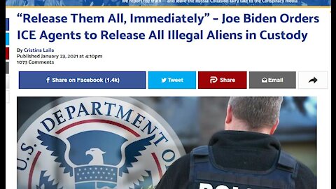 Beijing Biden Orders ICE To Release All Illegals, Congress Wants To Ban Qanon Folks From Gov Jobs