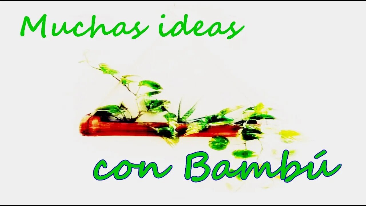 Ideas Creativas con Cañas de Bambú (Creative Ideas with Bamboo Sticks)