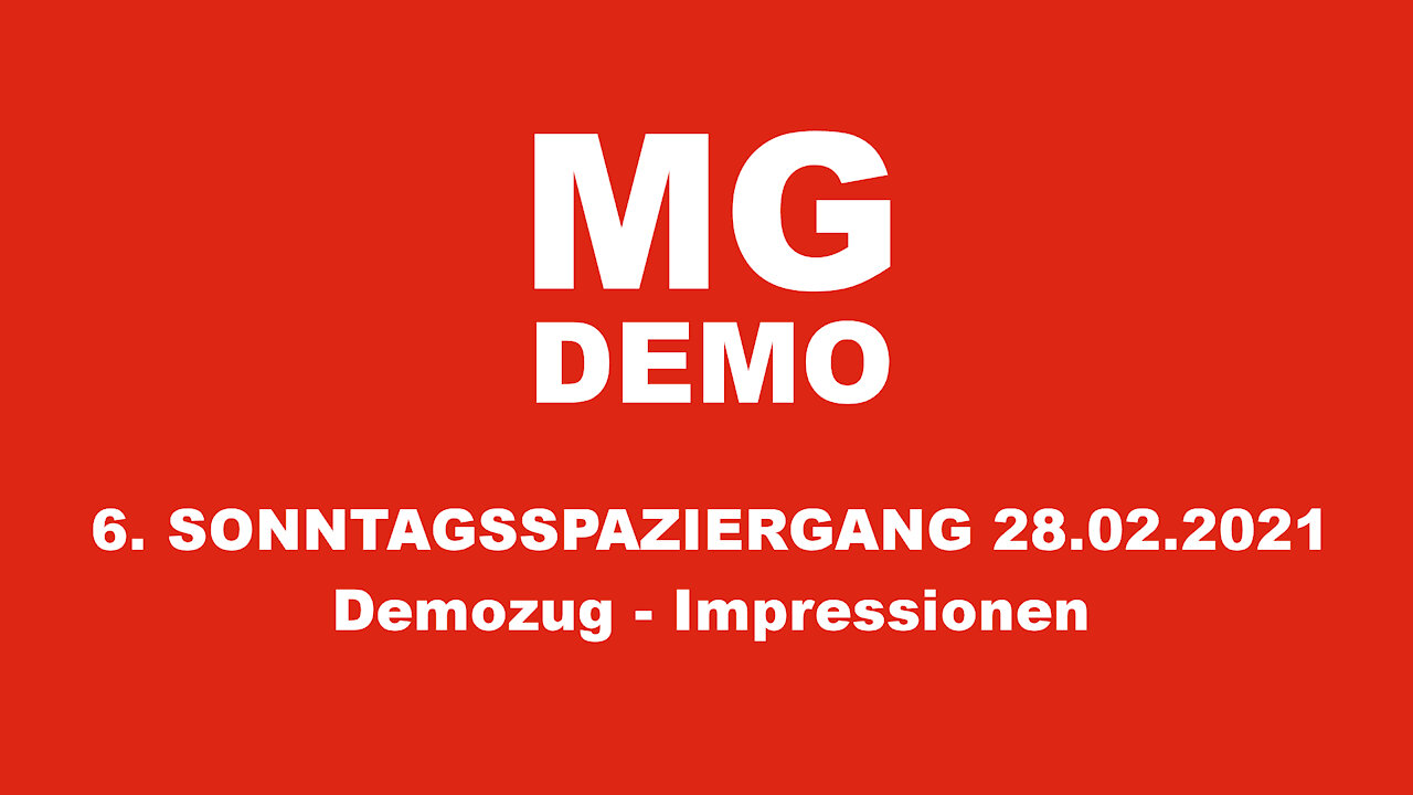 6. MG DEMO Sonntagsspaziergang am 28.02.2021 - Demozug - Impressionen - Mönchengladbach & Rheydt