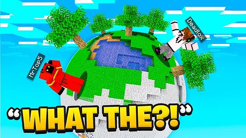 Minecraft, But The Entire World Is Round... (TROLLED)