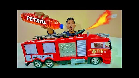 RC Flame Throwing Truck Testing - Chatpat toy tv