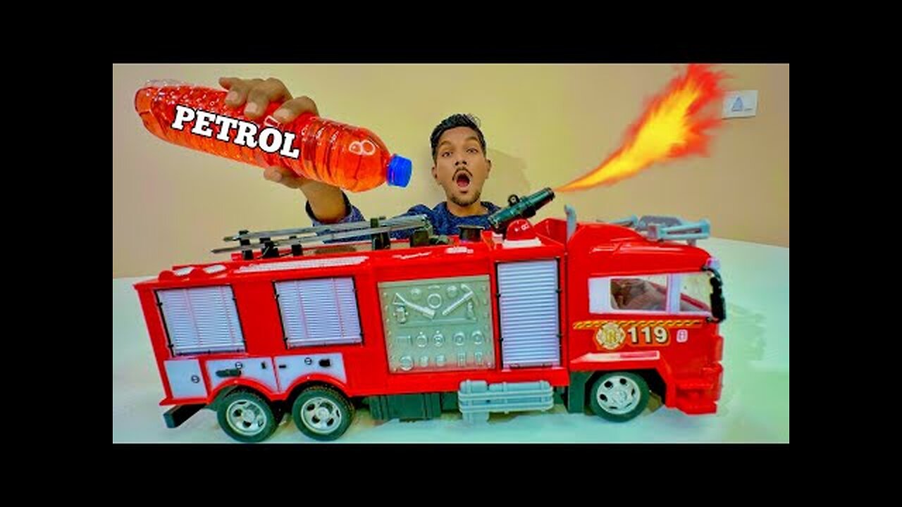 RC Flame Throwing Truck Testing - Chatpat toy tv