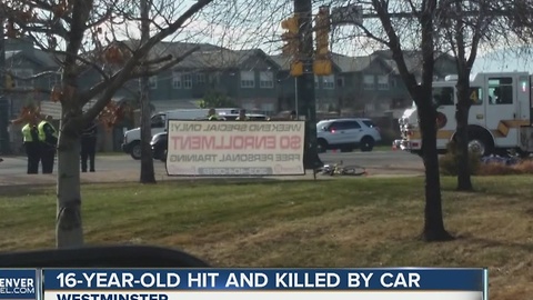 16-year-old hit, killed by car