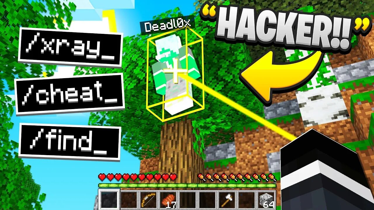 XRAY Hacking In Hide And SEEK.. (Minecraft)