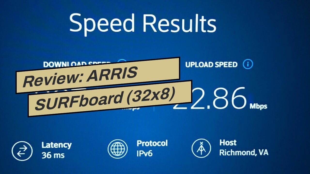 Review: ARRIS SURFboard (32x8) DOCSIS 3.0 Cable Modem Plus AC1750 Dual Band Wi-Fi Router, Certi...