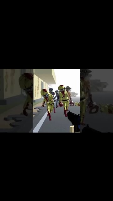 Zombie shooter! Keep shooting! I admit. It's satisfying. Not a retro game #5 #shorts