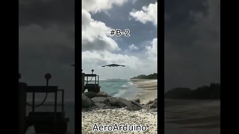 Amazed Watching Massive #B2 Stealth Bomber Landing Over My Head #Aviation #Fly #AeroArduino