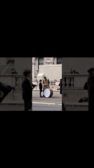 The drummer poses with his drum #Cenotaph
