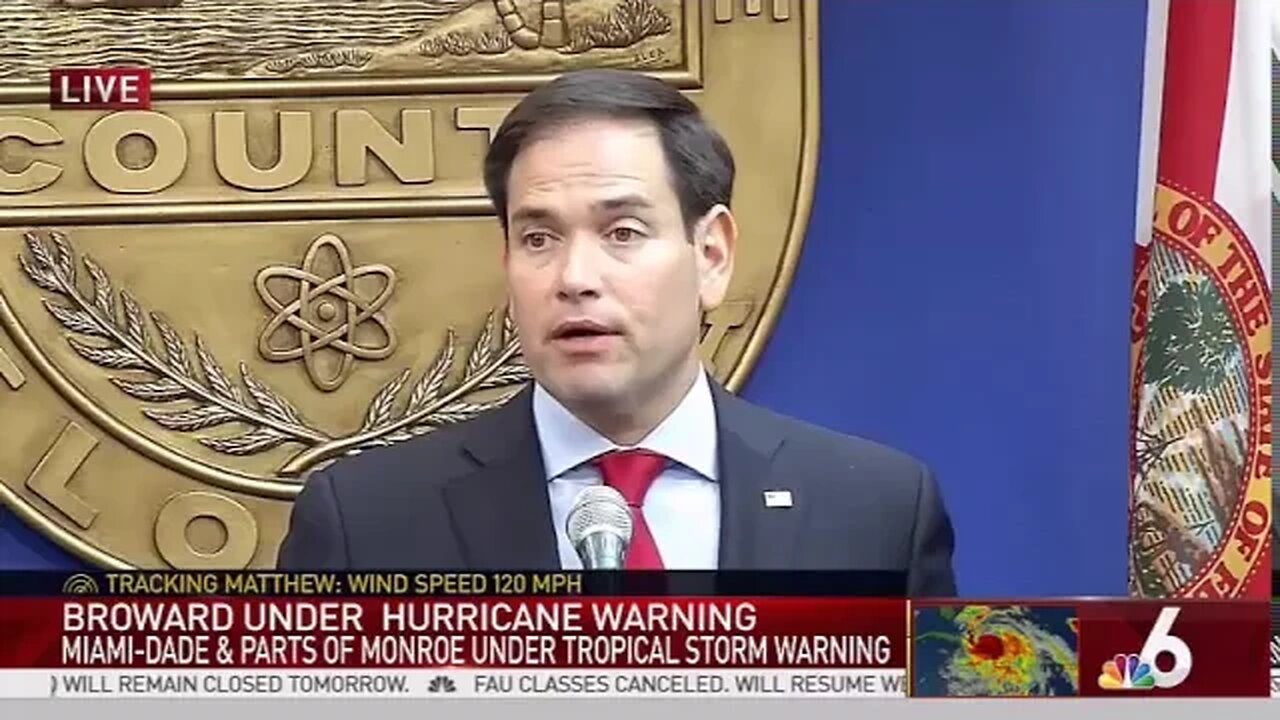 Rubio implores Floridians to prepare for Hurricane Matthew