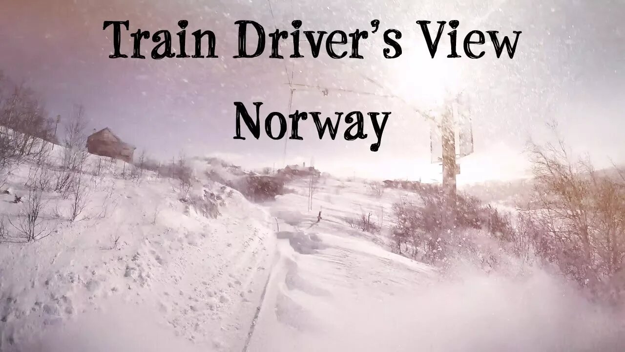 TRAIN DRIVER'S VIEW: Snow piercing madness!