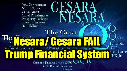 Nesara/ Gesara FAIL. Trump Financial System Shadow Cabinet War Coming