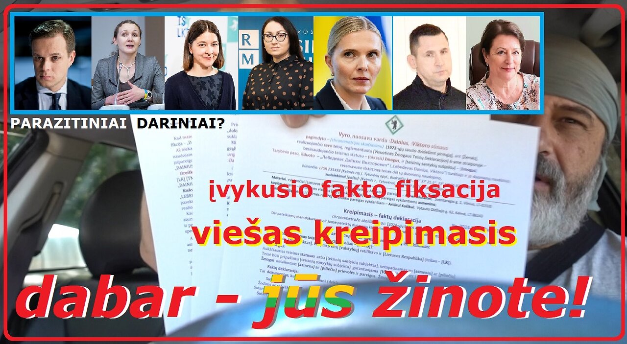 Visų [LR] [ministerijų] „vadovams“... (PARAZITINIAI DARINIAI)