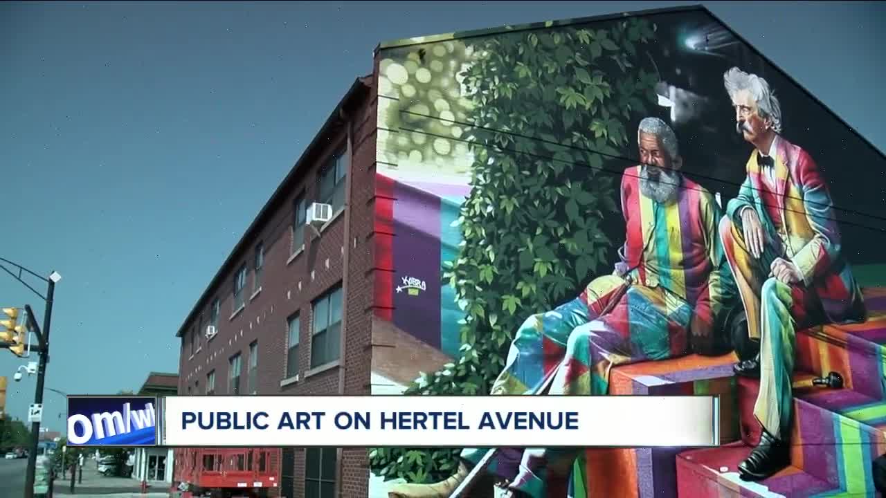 Murals on Hertel Avenue: public art brings vibrant colors and unique touches to the community