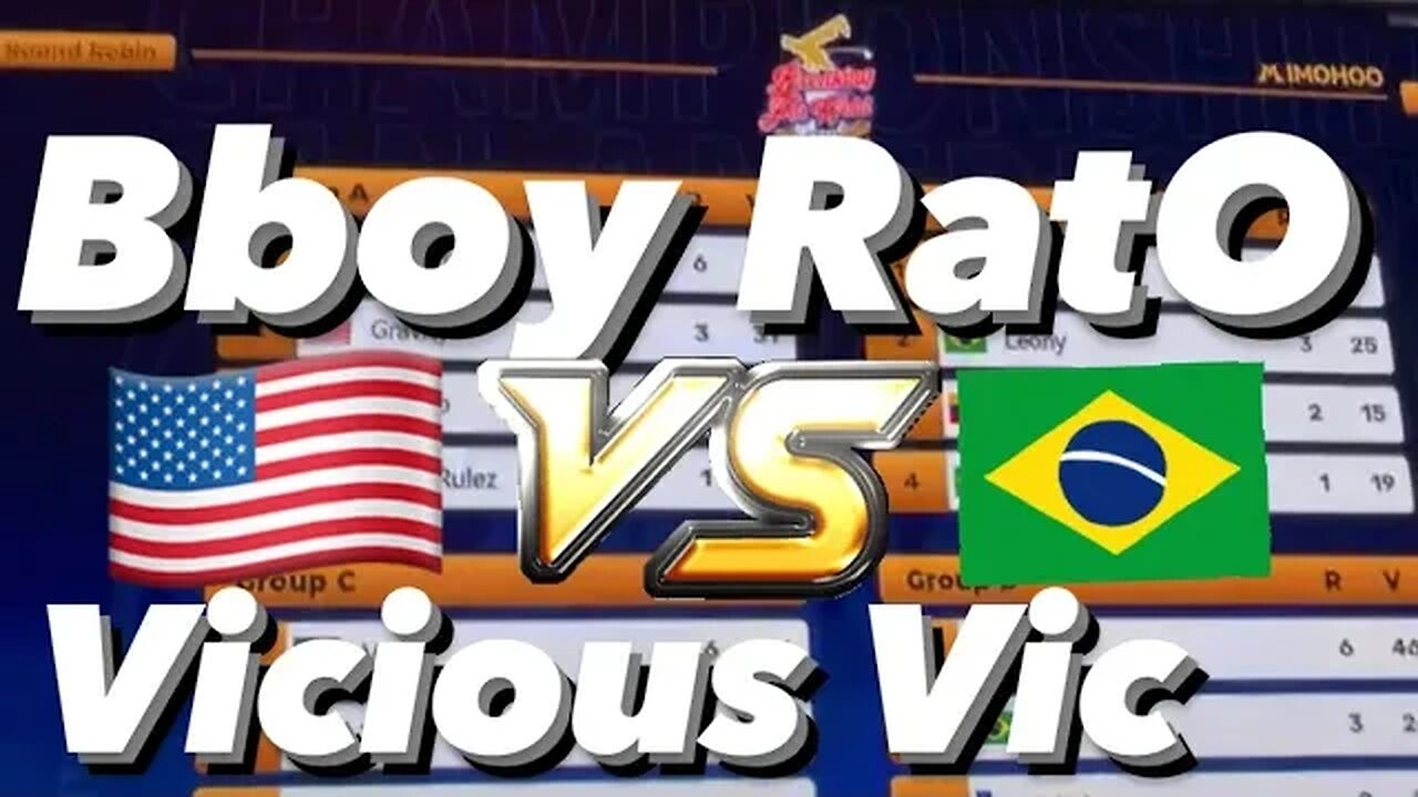 Vicious Vic (USA) vs Bboy RatO (brazil) WDSF PAN AM CHAMPIONSHIP // Round robin battles Chile 2023