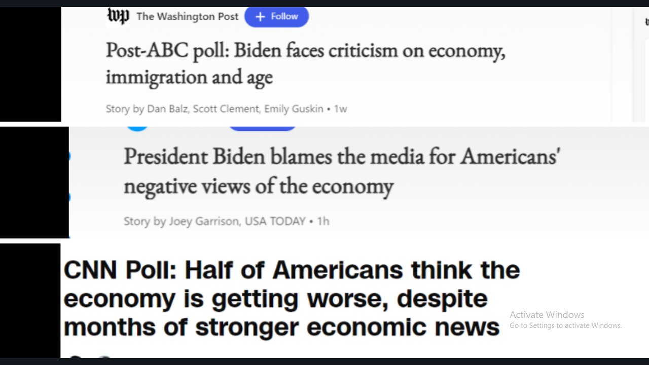 Biden Says Americans Are Positive About the Economy
