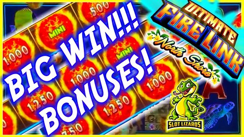 WE JUST KEEP HITTING BONUSES!!! BIG WIN! Ultimate Fire Link North Shore Slot