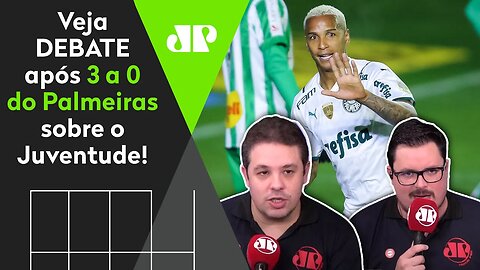 "O Palmeiras é um TIME PERIGOSO! E o Deyverson é..." Veja DEBATE após 3 a 0 no Juventude!