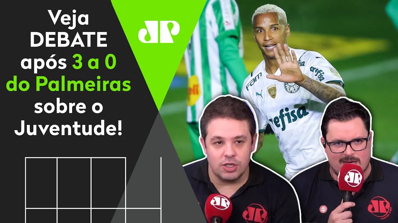 "O Palmeiras é um TIME PERIGOSO! E o Deyverson é..." Veja DEBATE após 3 a 0 no Juventude!
