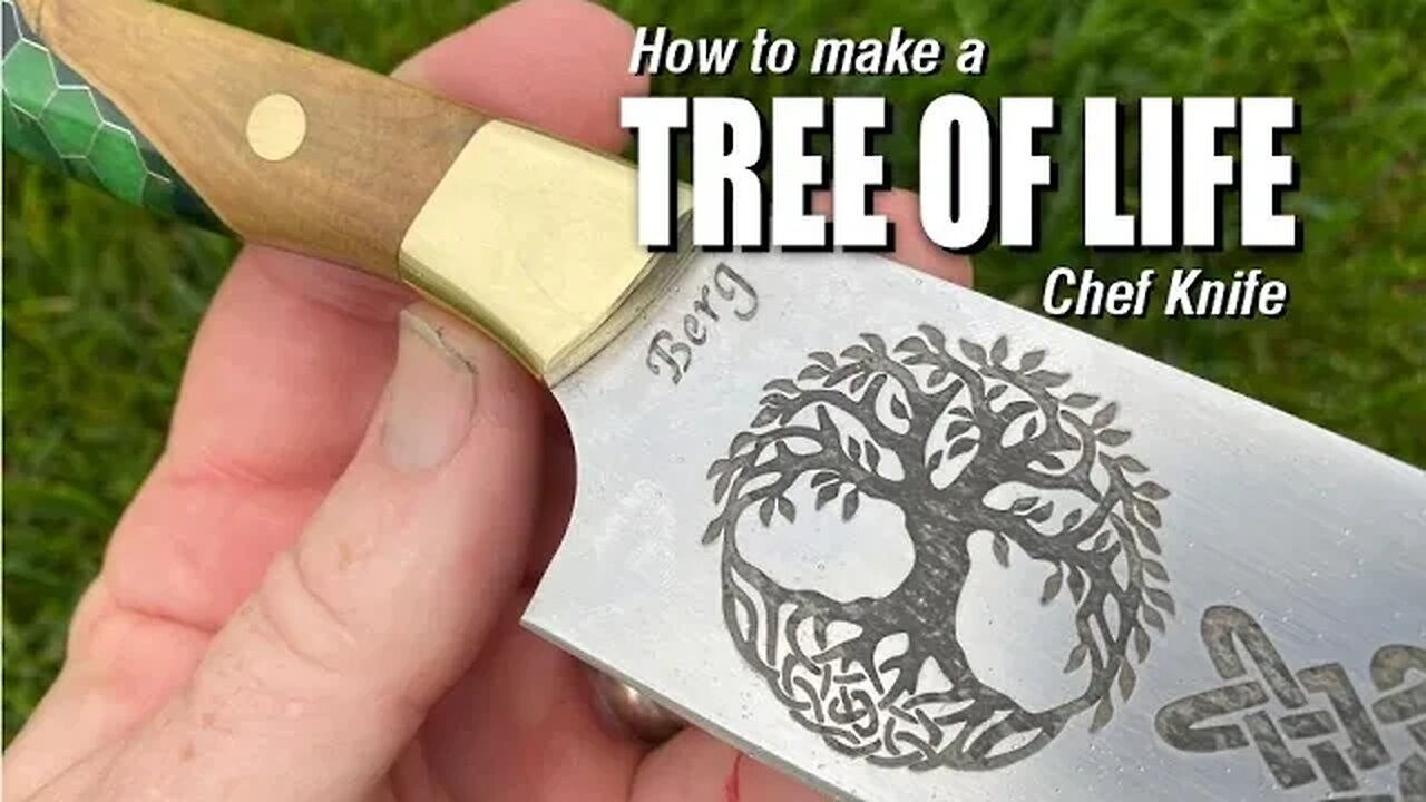 Crafting a Tree of Life Themed Celtic Chef Knife: DIY Knife Making with Dan Berg