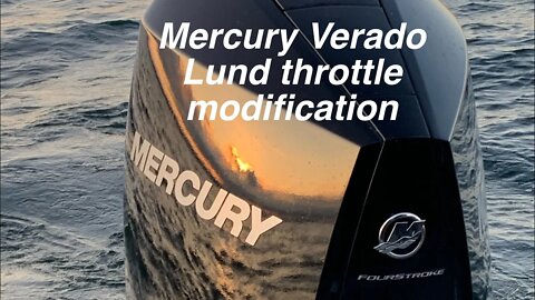 Avoid surging in heavy seas with fiber optic controls on your Mercury Lund combo.