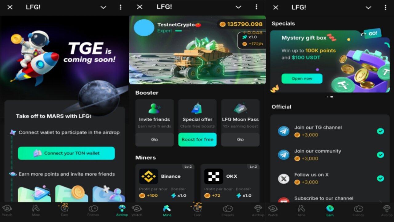 LFG! | All In One Web3 Edutainment Super App ,Watch , Learn ,Play And Win Rewards | Telegram Airdrop