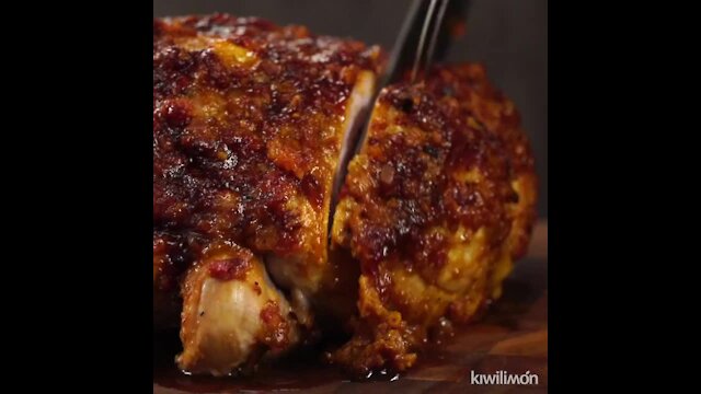 Chipotle and Pineapple -Glazed Pork Leg