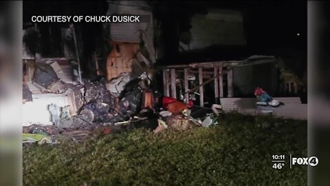 Red Cross helps after mobile home fire in North Fort Myers