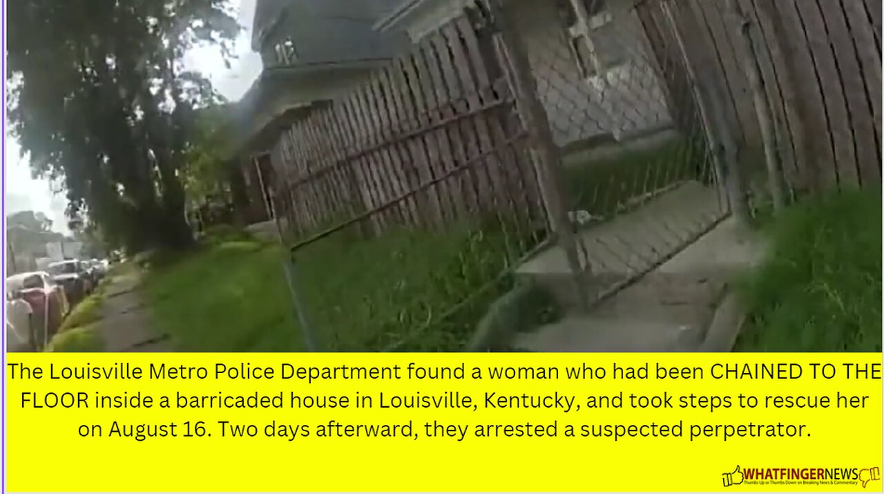 The Louisville Metro Police Department found a woman who had been CHAINED