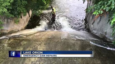 Emergency dam repairs needed in Lake Orion