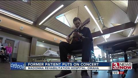 Former Madonna Rehabilitation patient celebrates recovery with performance at hospital