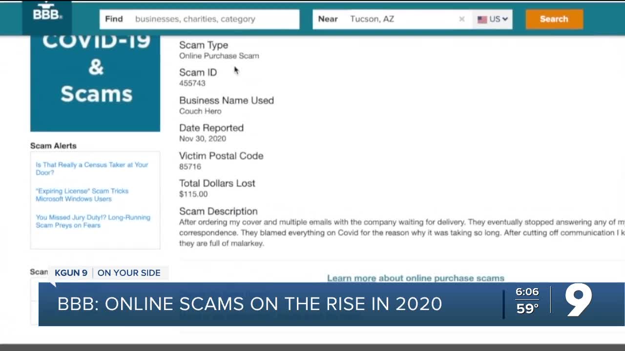 Better Business Bureau top scams of 2020