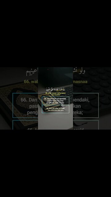 Surah Yasiin Ayat 66 . #alquran #quran #murottal