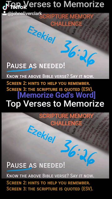 Top Verses To Memorize, Ezekiel 36:26