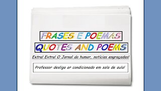 Notícias engraçadas: Professor desliga ar condicionado em sala de aula! [Frases e Poemas]