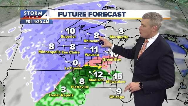 Cloudy and dry, lows in the 20s tonight