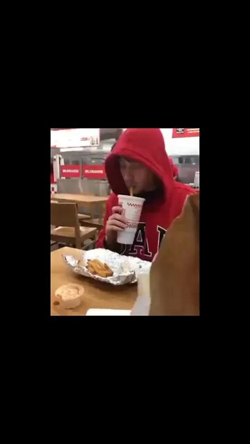 Guy drinks from french fry #shorts