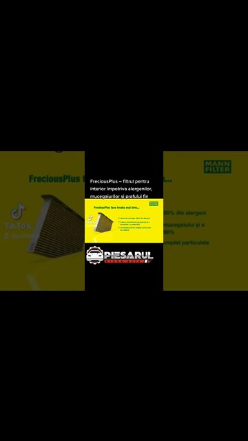 #FreciousPlus – #filtrul pentru interior împotriva #alergenilor,#mucegaiurilor şi #prafului#piesaru