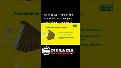 #FreciousPlus – #filtrul pentru interior împotriva #alergenilor,#mucegaiurilor şi #prafului#piesaru